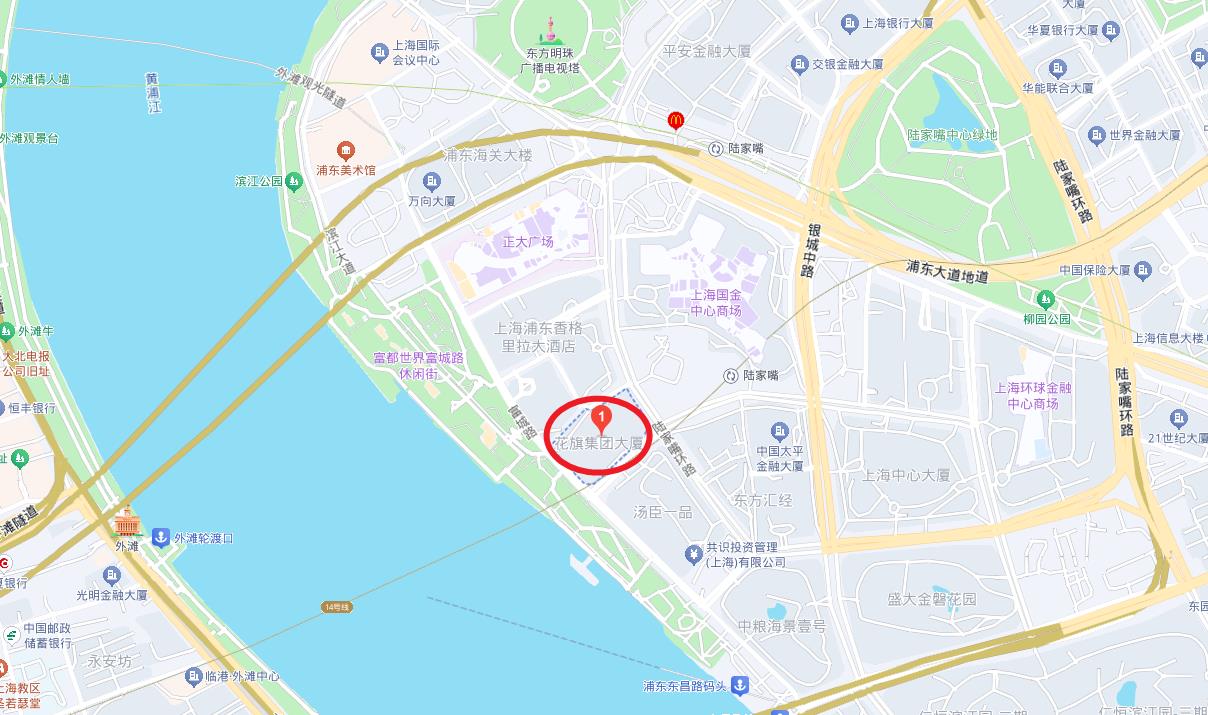 花旗银行大厦区位图